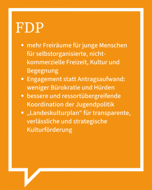 Auf dem Bild ist in Stichpunkten die Antwort der FDP zu sehen