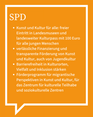 Auf dem Bild ist in Stichpunkten die Antwort der SPD zu sehen