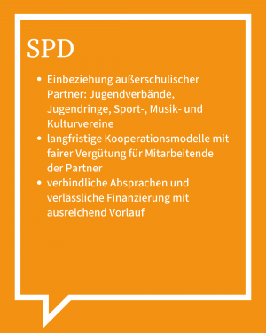 Auf dem Bild ist in Stichpunkten die Antwort der SPD zu sehen